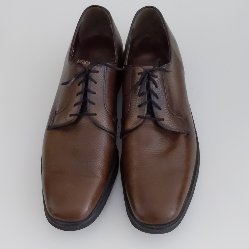 Stacy Adams Oxford Shoes Cognac Pebble